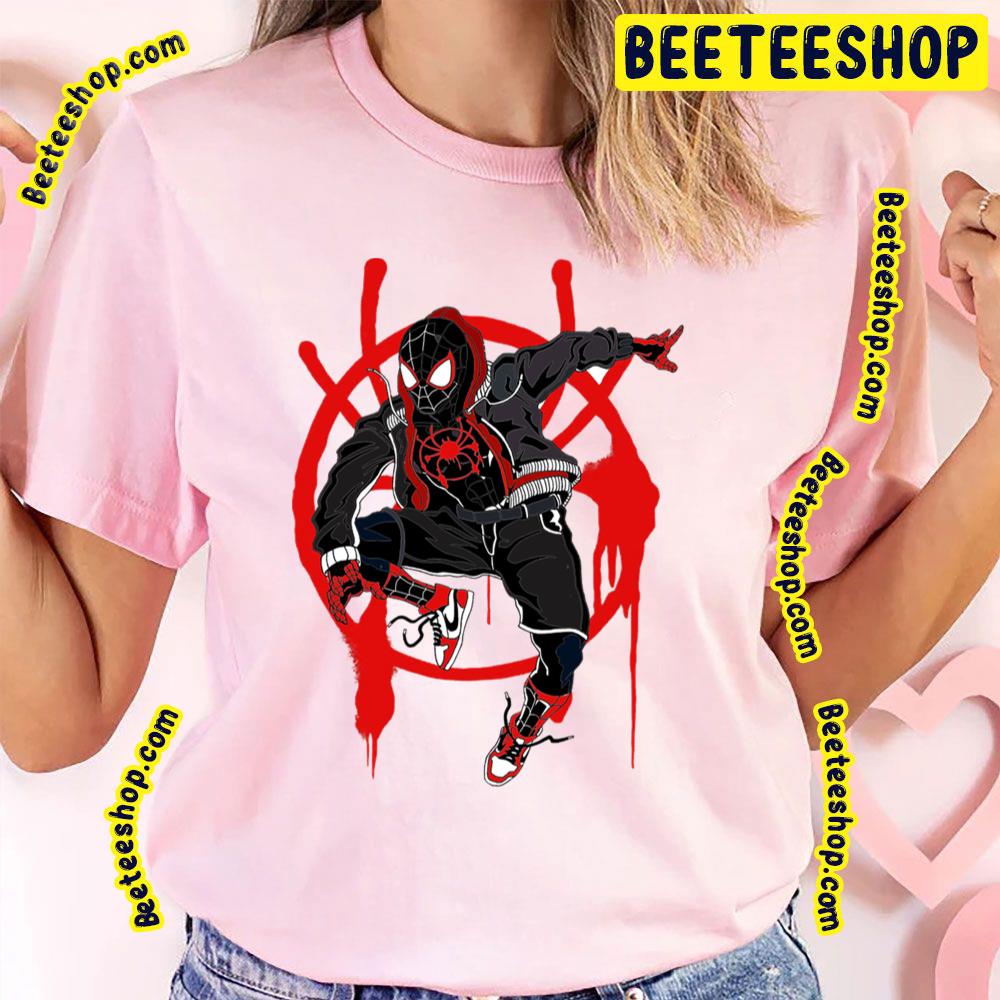 Red Circle Miles Morales Spiderverse Movie Trending Unisex T-Shirt