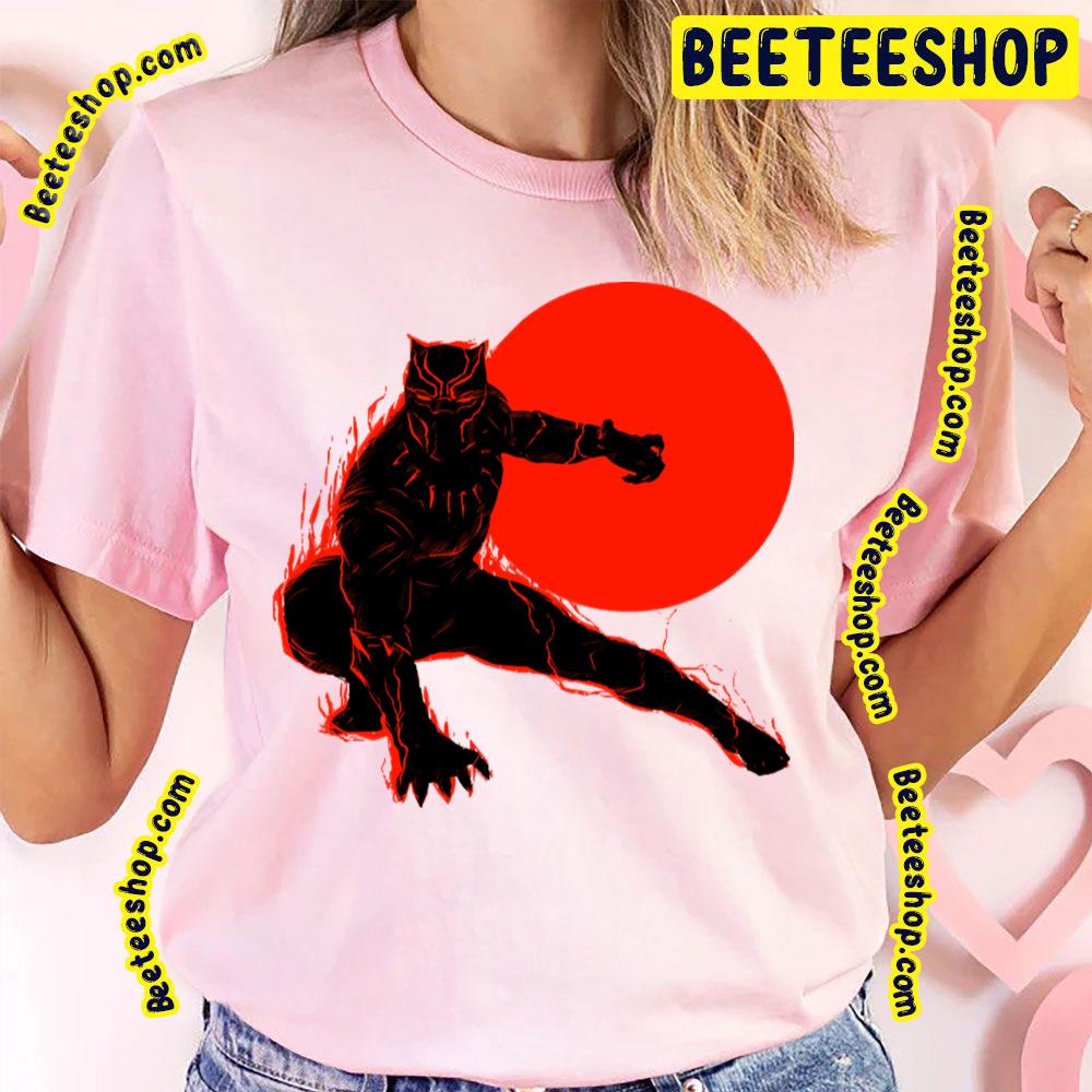 Red Sunset Black Panther Trending Unisex T-Shirt