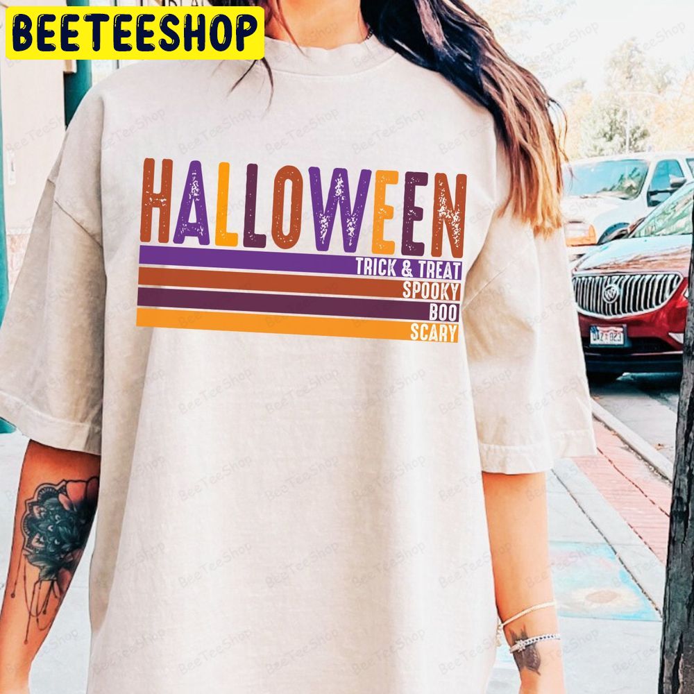 Retro Halloween Smiley Face Trending Unisex T-Shirt