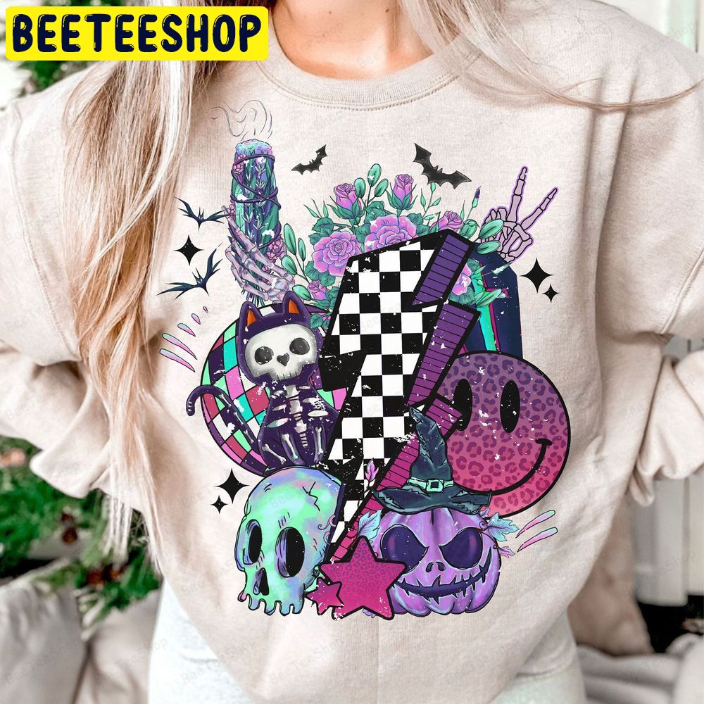 Retro Halloween Spooky Vibes Trending Unisex Sweatshirt