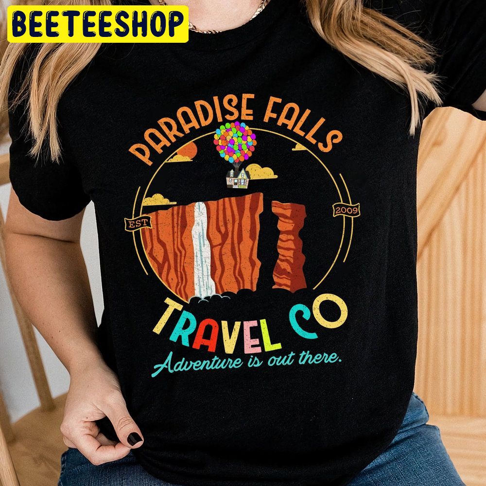 Retro Paradise Falls Travel Co Disney Up Movie Trending Unisex T-Shirt