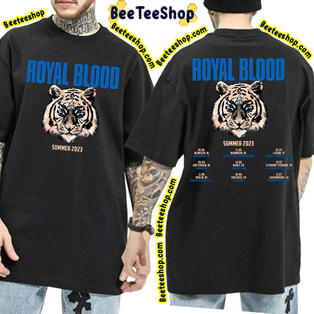 Royal Blood Summer 2023 Double Sided Trending Unisex T-Shirt