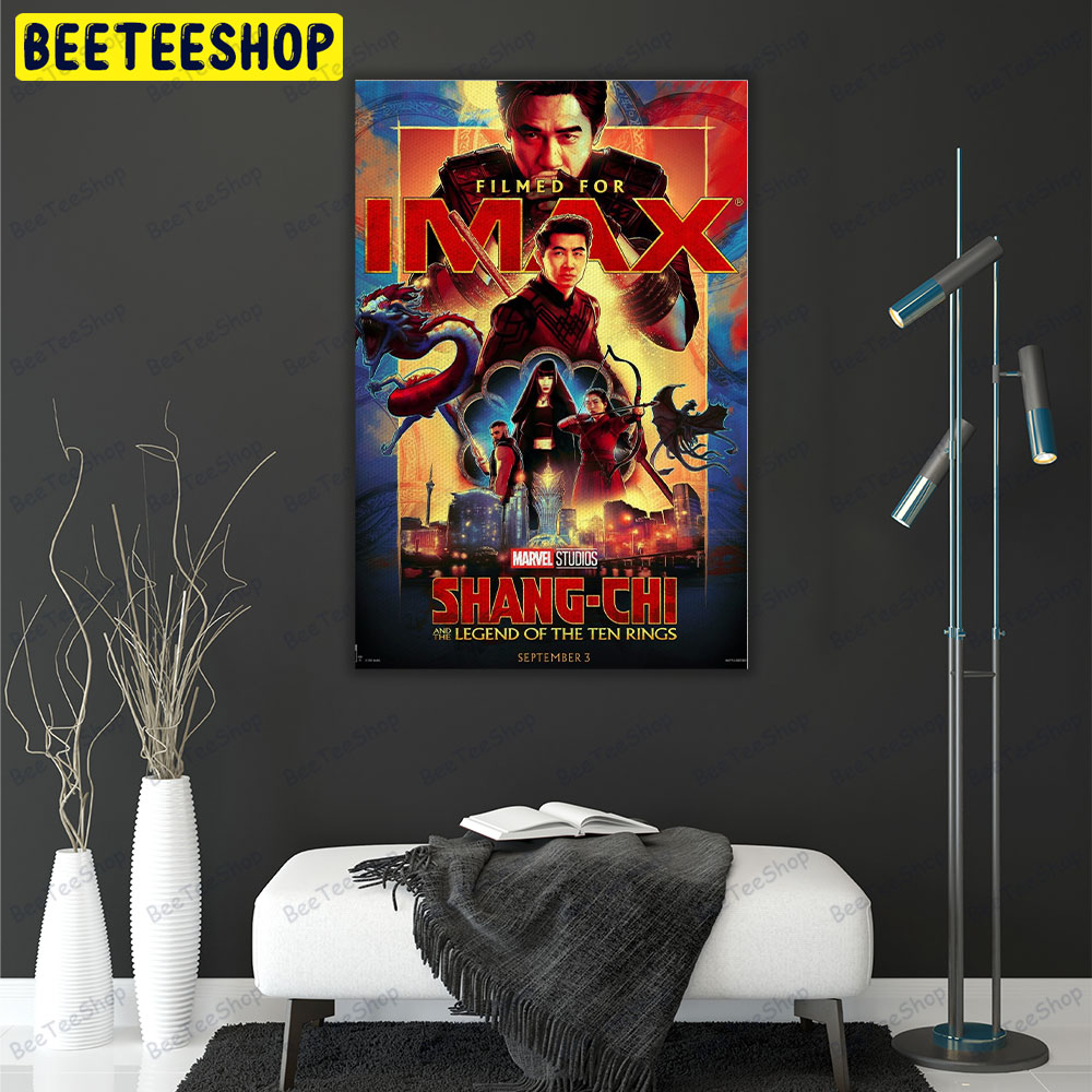 Shang-chi And The Legend Of The Ten Rings Simu Liu Awkwafina Design Portrait Canvas