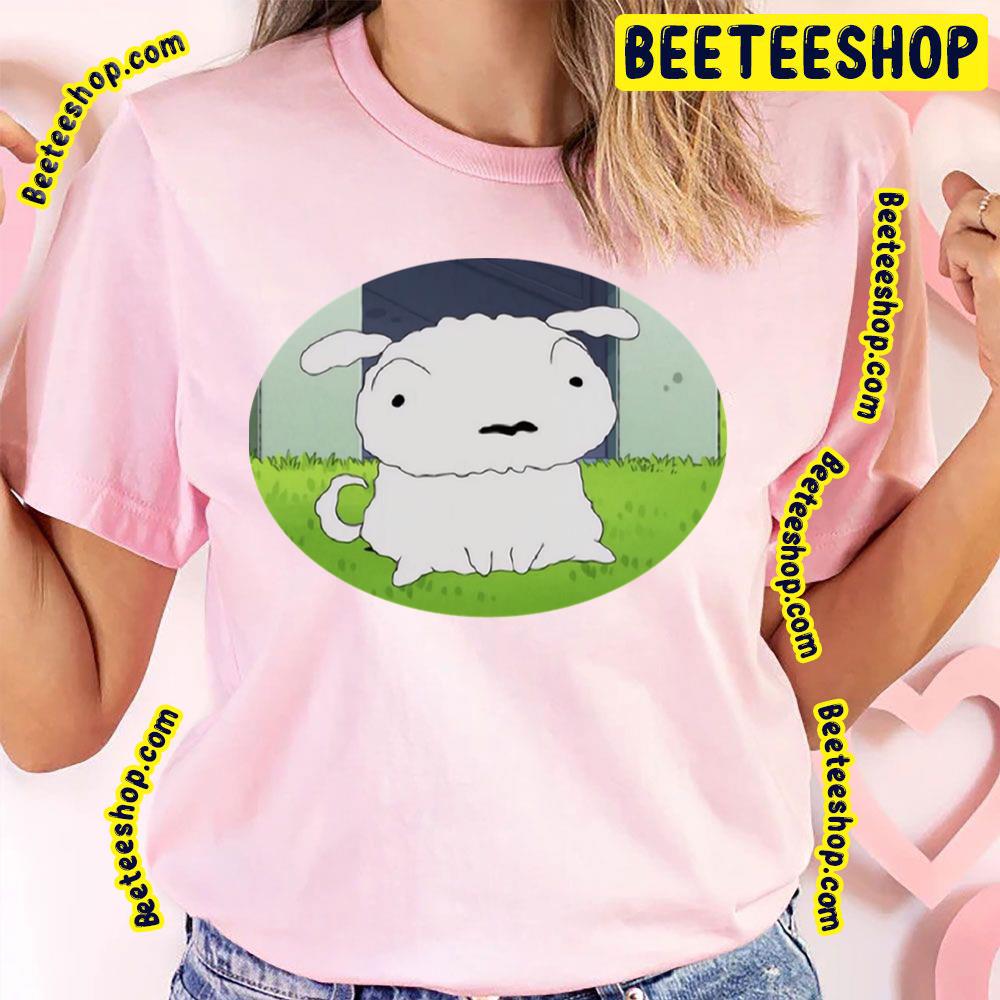 Shiro Sitting Crayon Shin Chan Trending Unisex T-Shirt