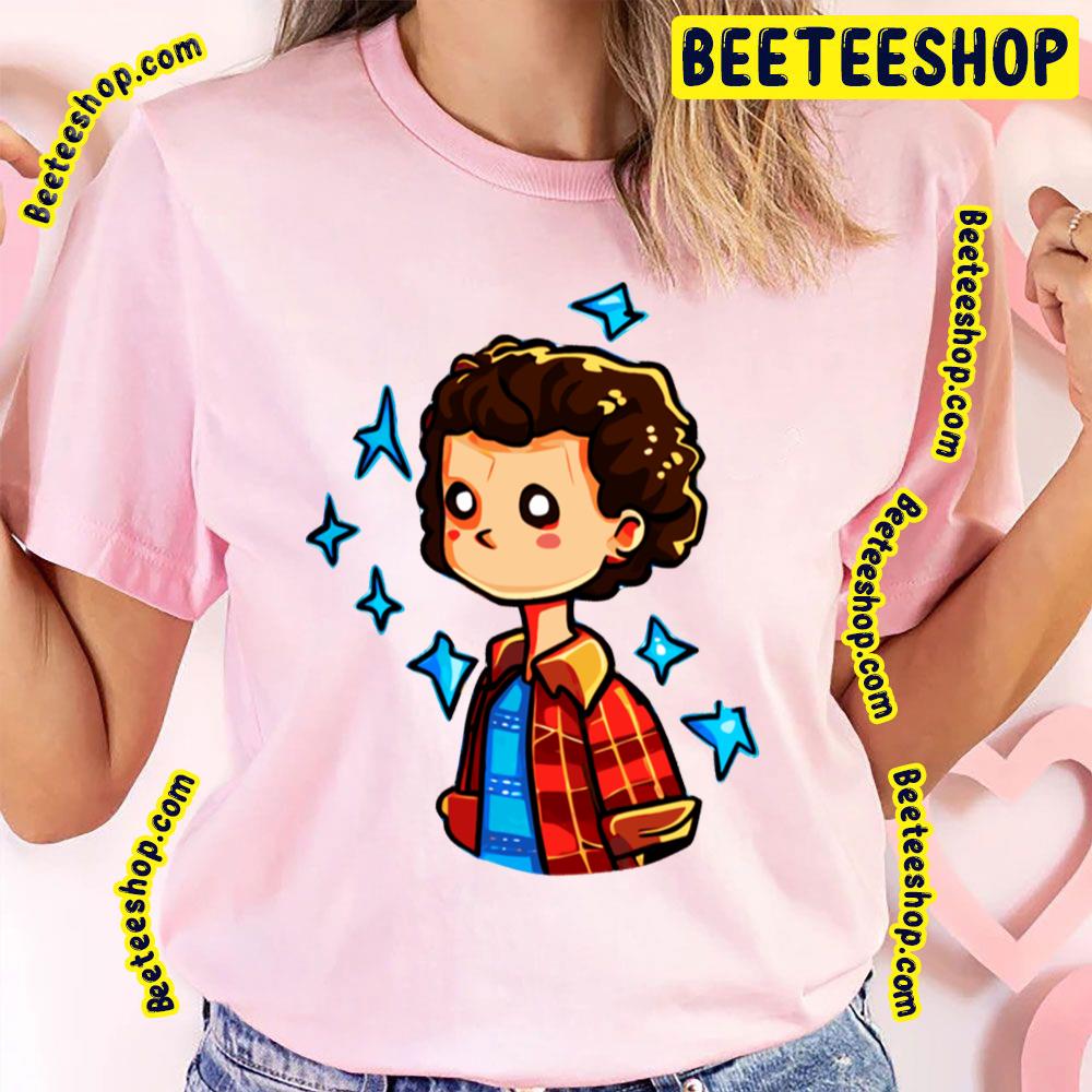 Stranger Things Curly Eleven Cartoon Trending Unisex T-Shirt