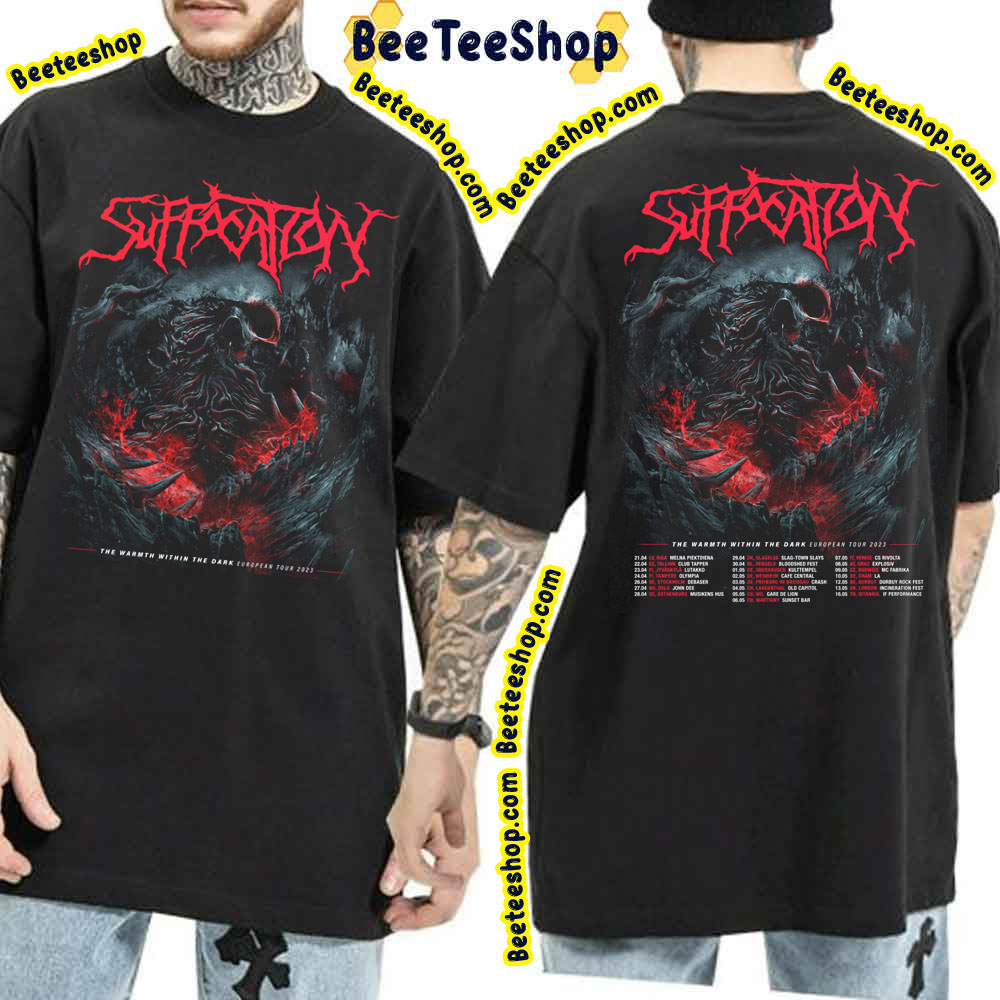 Suffocation European Tour 2023 Double Sided Trending Unisex T-Shirt