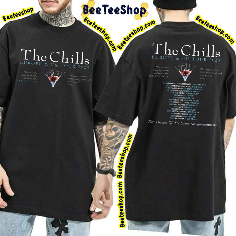 The Chills Europe And Uk Tour 2023 Double Sided Trending Unisex T-Shirt