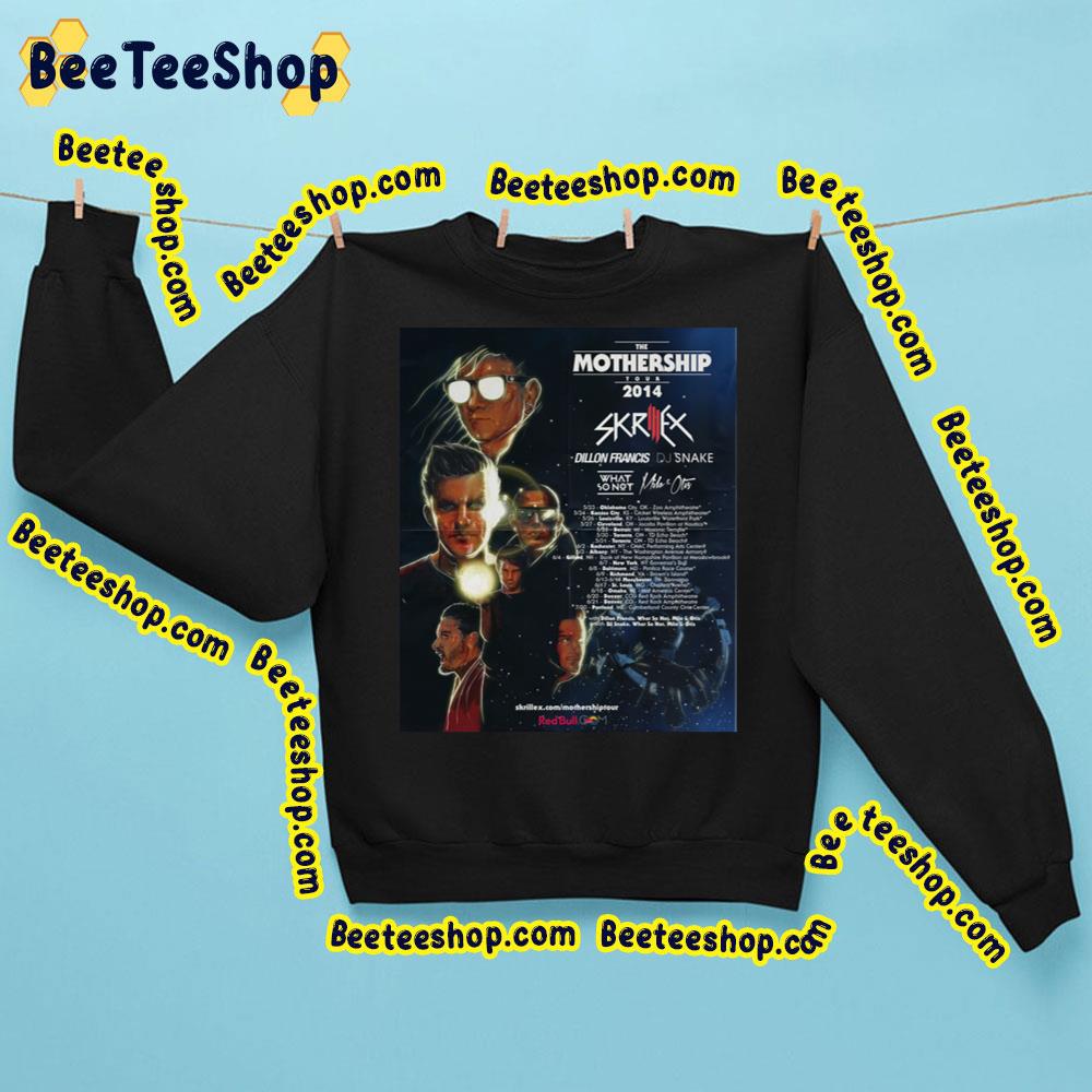 The Mothership Tour 2014 Skrillex Dj Snake Concert Trending Unisex Sweatshirt