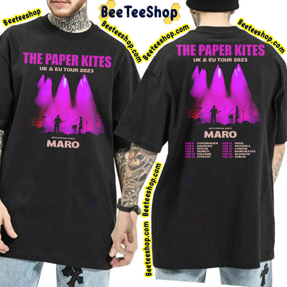 The Paper Kites Uk Eu Tour 2023 Double Sided Trending Unisex T-Shirt