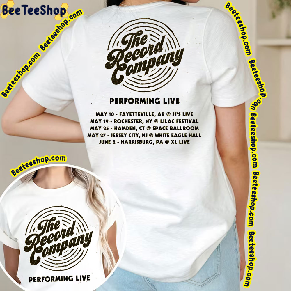 The Record Company 2023 Performing Live Double Sided Trending Unisex T-Shirt