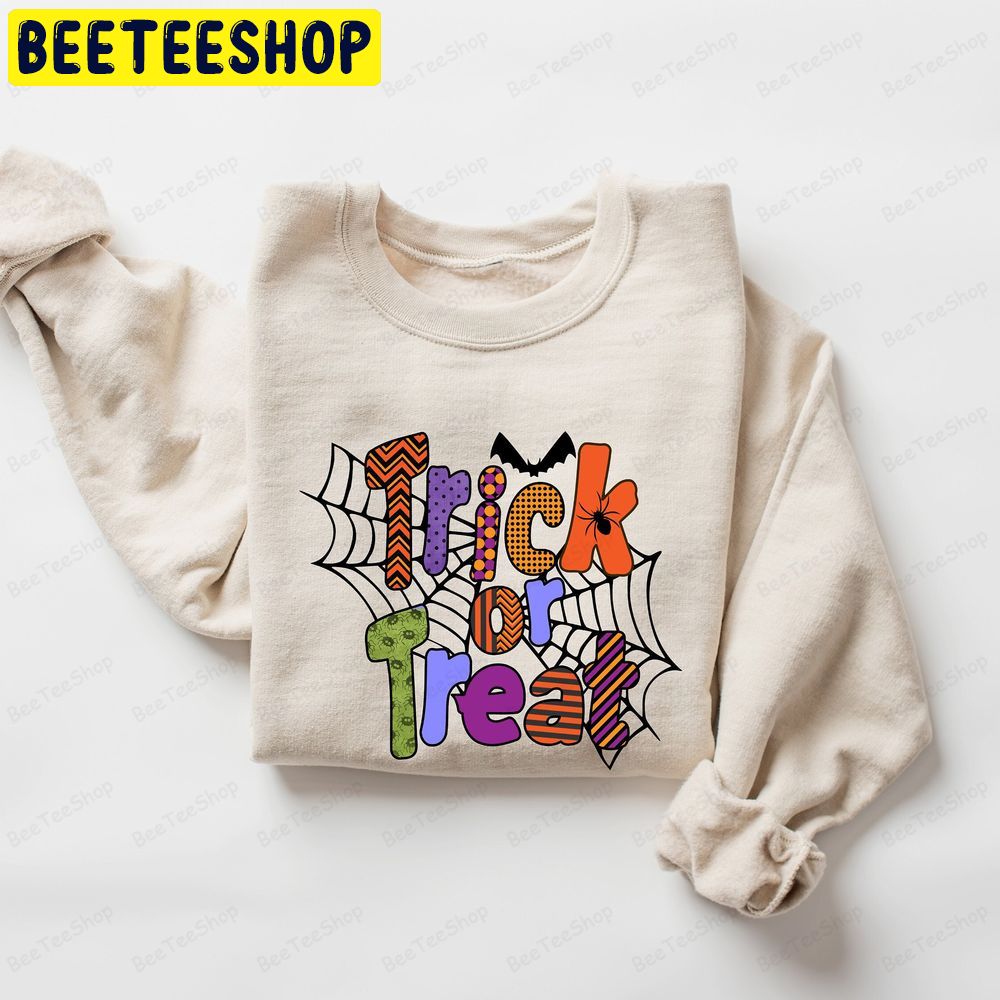 Trick Or Treat Halloween Ghost Scary Trending Unisex Sweatshirt