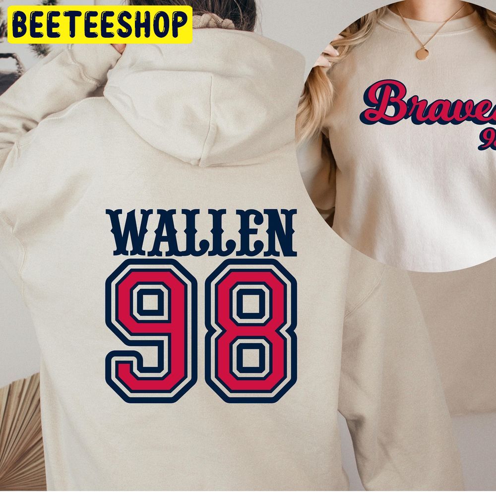 Wallen 98 Braves Western Double Sided Trending Unisex Hoodie