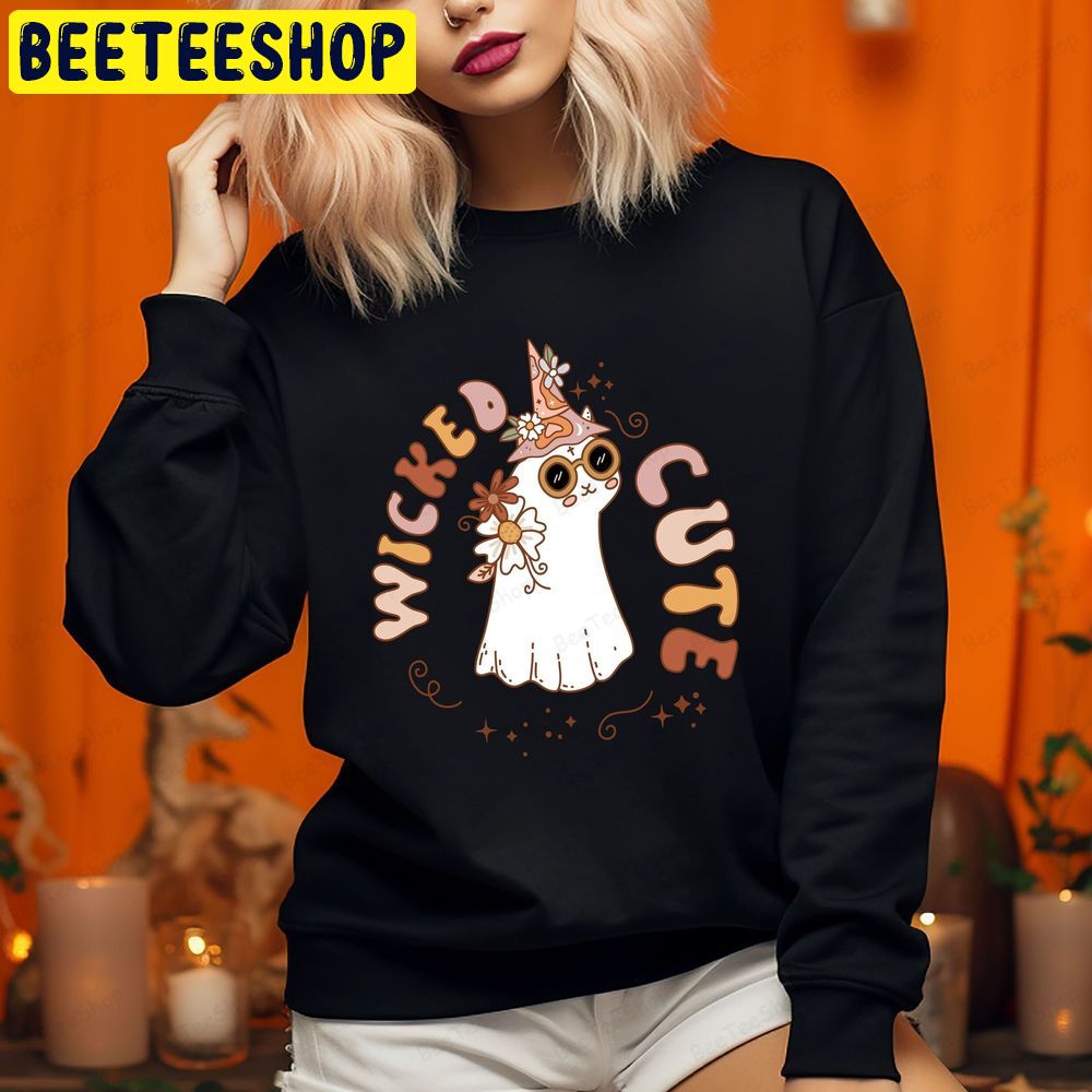 Wicked Cute Ghost Spooky Season Halloween Trending Unisex Sweatshirt