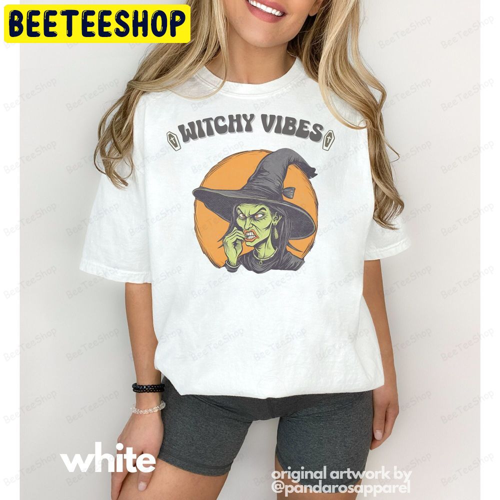 Witch Vibes Vintage Halloween Season Trending Unisex T-Shirt