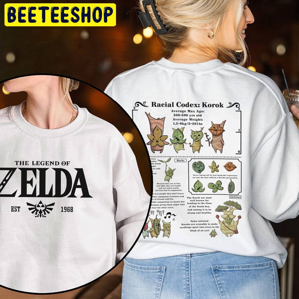 Zelda Korok Breath Of The Wild Hylia The Double Sided Trending Unisex Sweatshirt