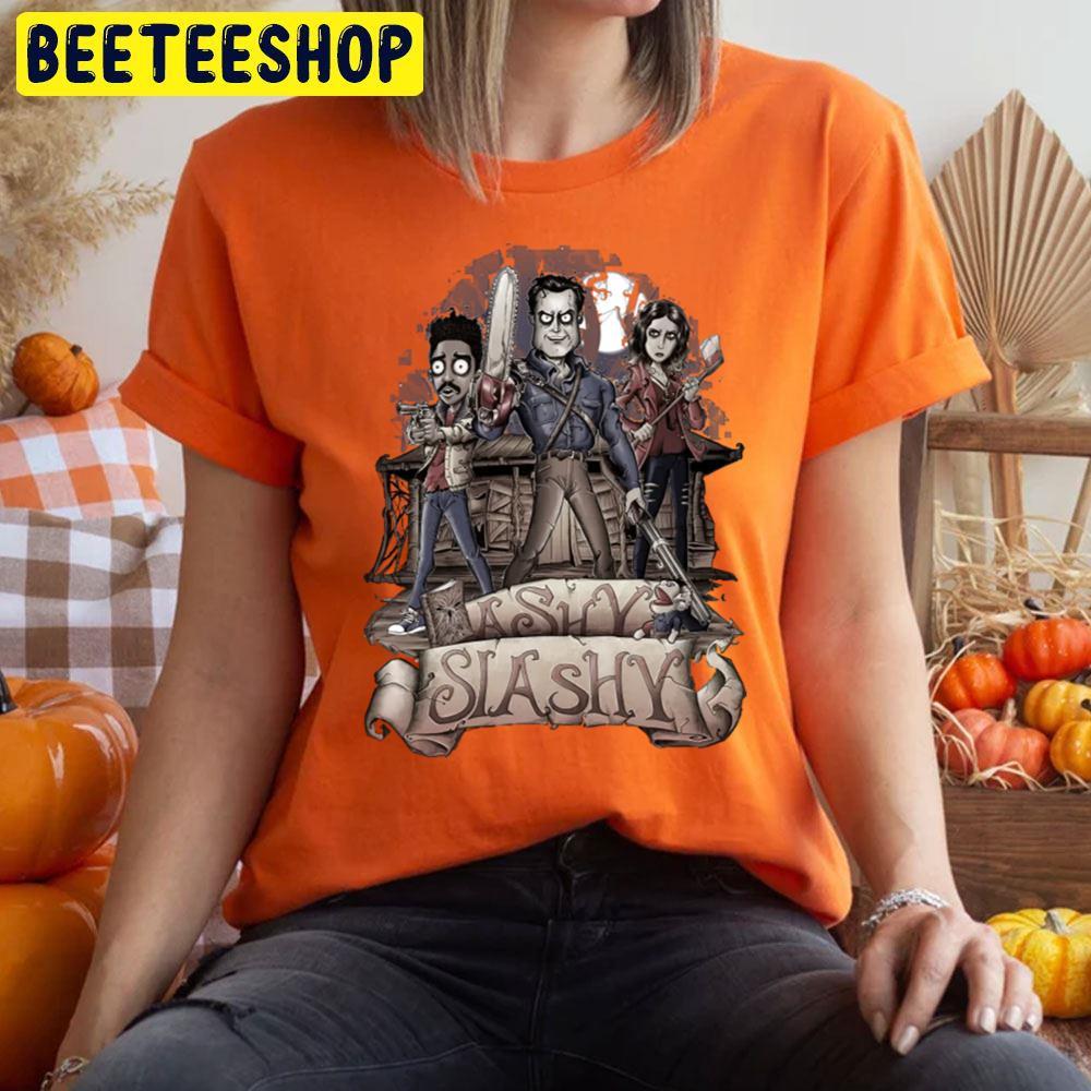 Ashy Slashy Ash Vs Evil Dead Happy Halloween Beeteeshop Trending Unisex T-Shirt