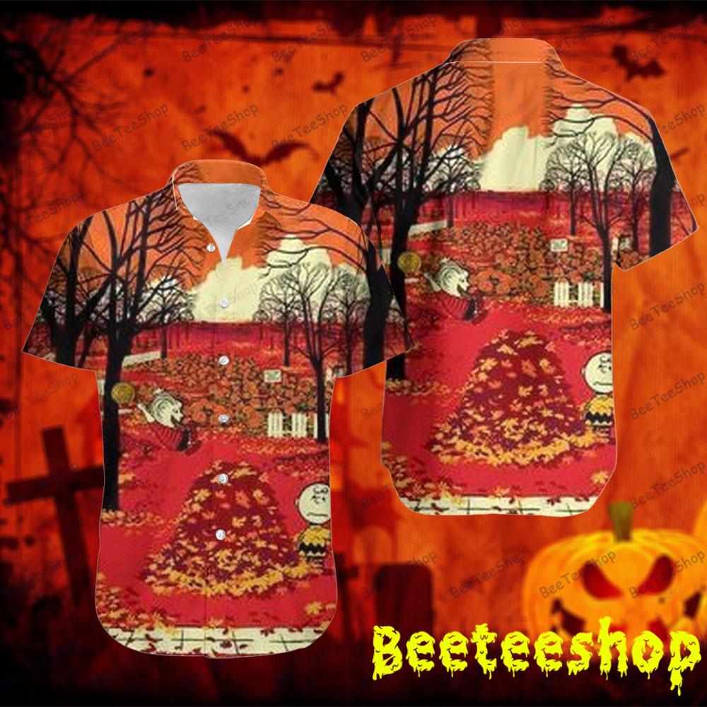 Autumn Scene It’s The Great Pumpkin Charlie Brown Halloween Beeteeshop Hawaii Shirt