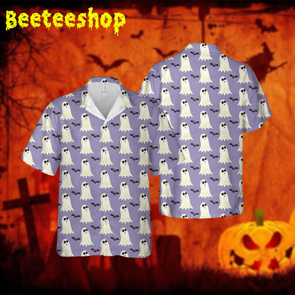 Bats Boos Halloween 248 Spread Collar Hawaii Shirt