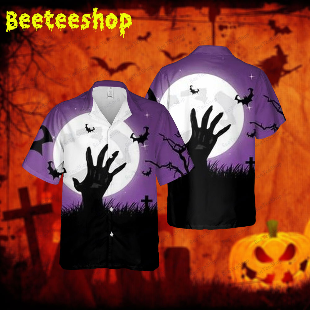 Bats Halloween 272 Spread Collar Hawaii Shirt