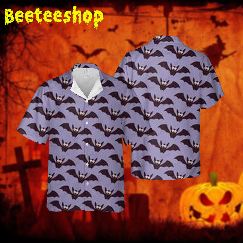 Bats Halloween 283 Spread Collar Hawaii Shirt