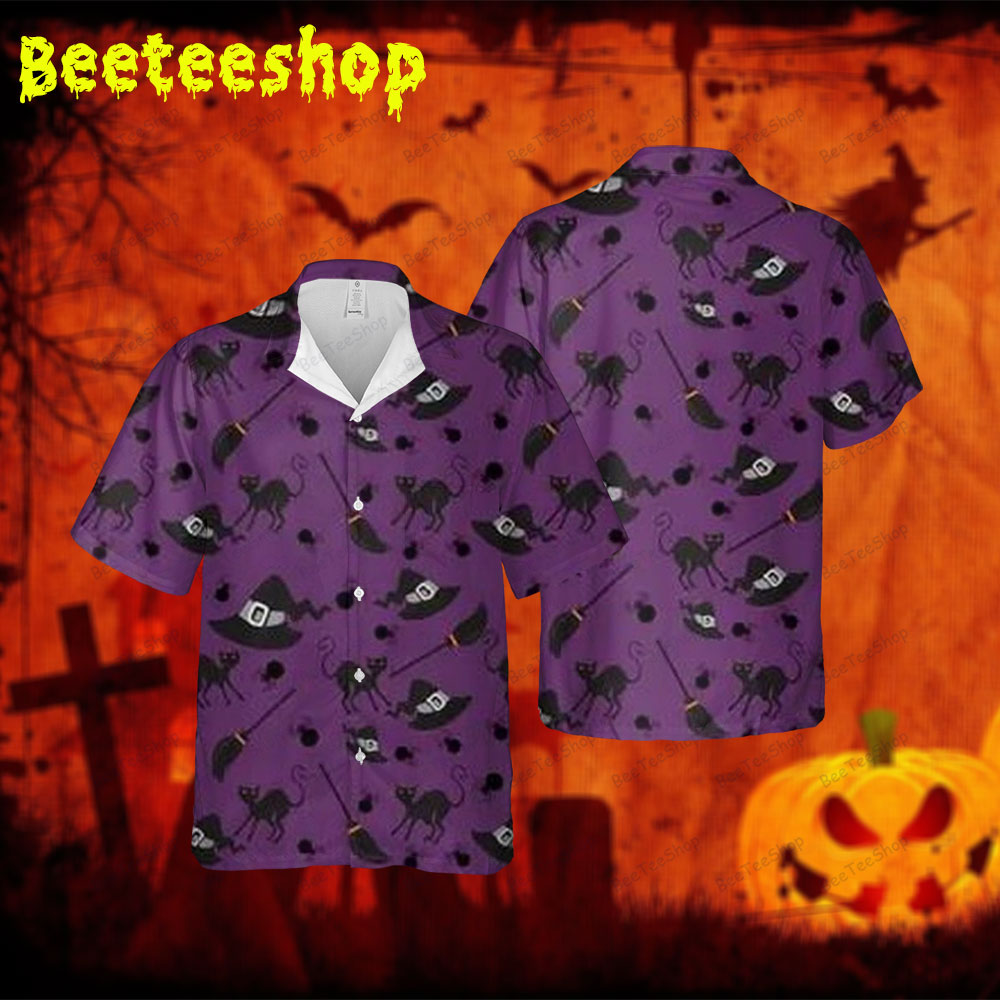 Bats Halloween 300 Spread Collar Hawaii Shirt