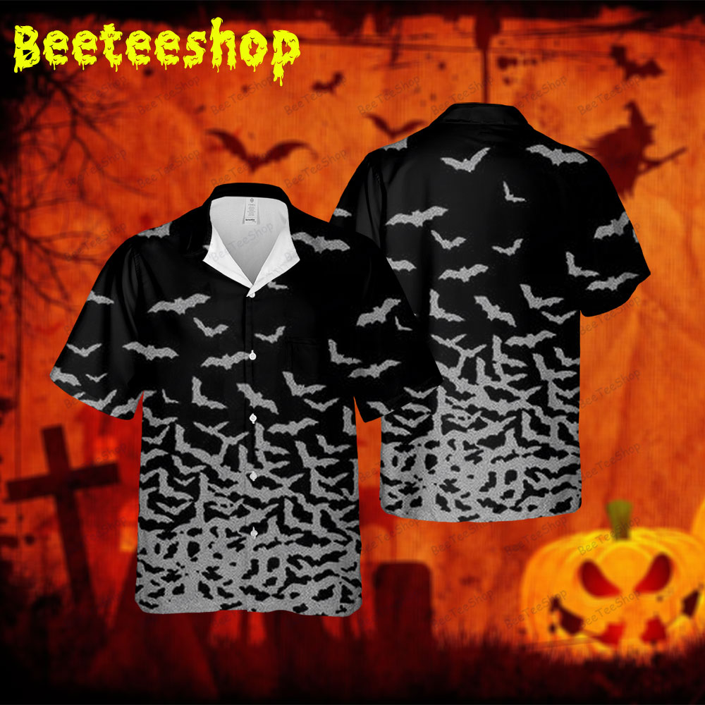 Bats Halloween 316 Spread Collar Hawaii Shirt