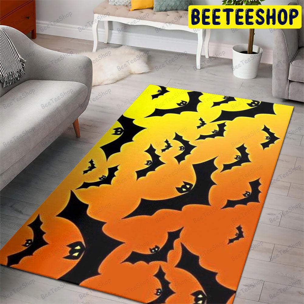 Bats Halloween Pattern 037 Beeteeshop Rug Rectangle