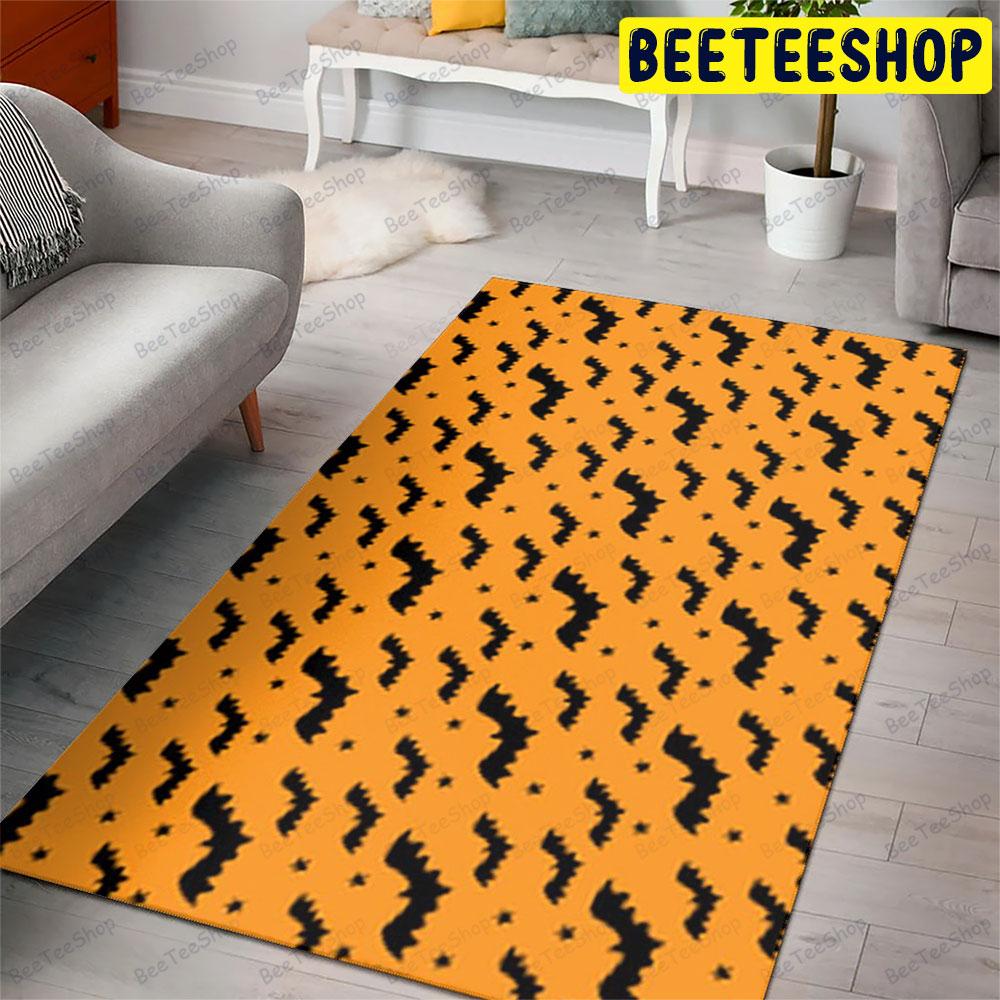 Bats Halloween Pattern 056 Beeteeshop Rug Rectangle