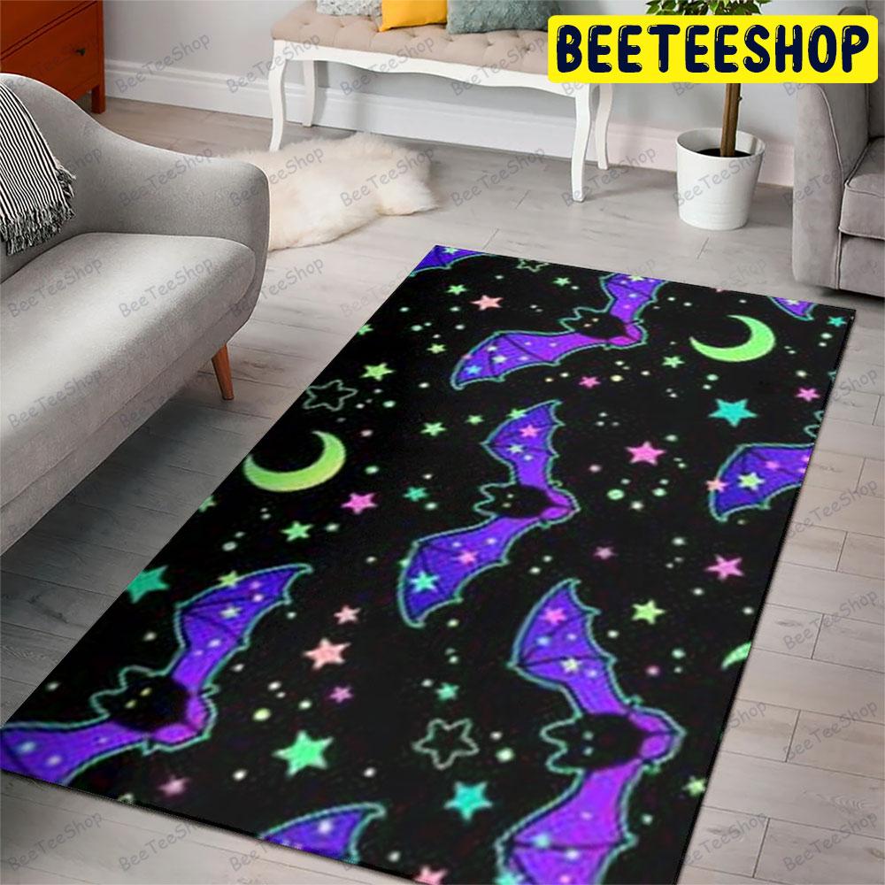 Bats Halloween Pattern 12 Beeteeshop Rug Rectangle