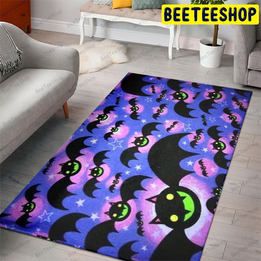 Bats Halloween Pattern 133 Beeteeshop Rug Rectangle