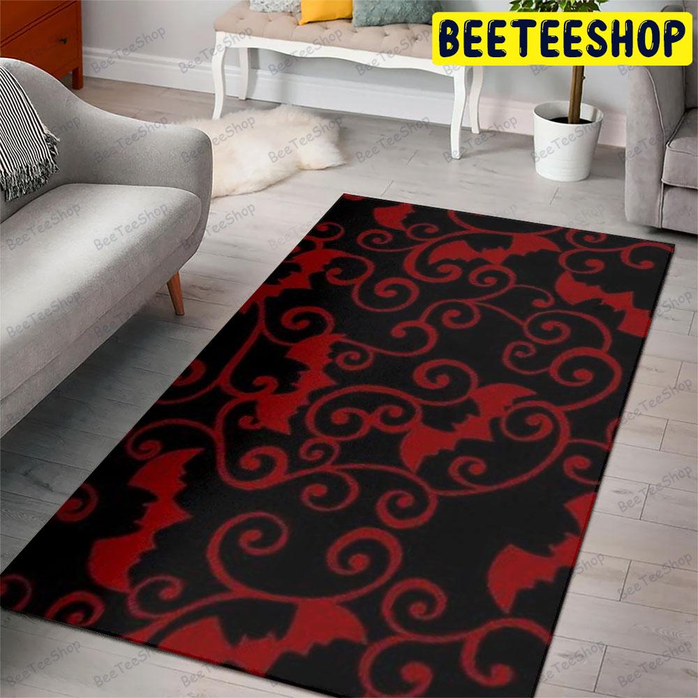 Bats Halloween Pattern 149 Beeteeshop Rug Rectangle