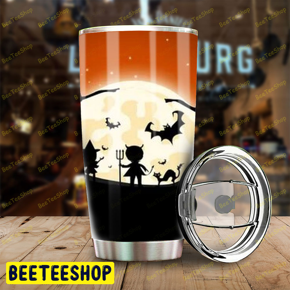 Bats Halloween Pattern 198 Tumbler