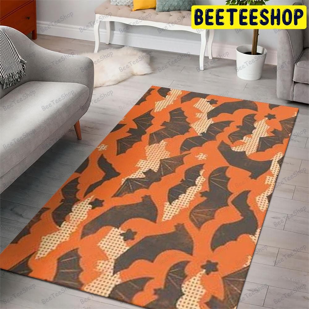 Bats Halloween Pattern 229 Beeteeshop Rug Rectangle