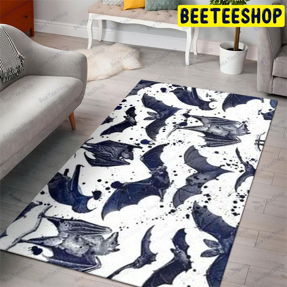 Bats Halloween Pattern 287 Beeteeshop Rug Rectangle