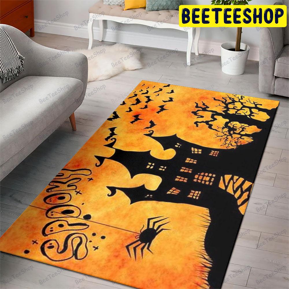 Bats Halloween Pattern 309 Beeteeshop Rug Rectangle