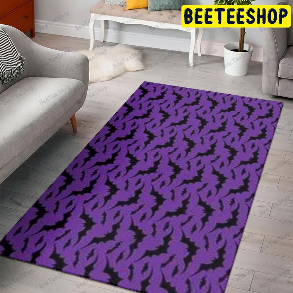 Bats Halloween Pattern 370 Beeteeshop Rug Rectangle