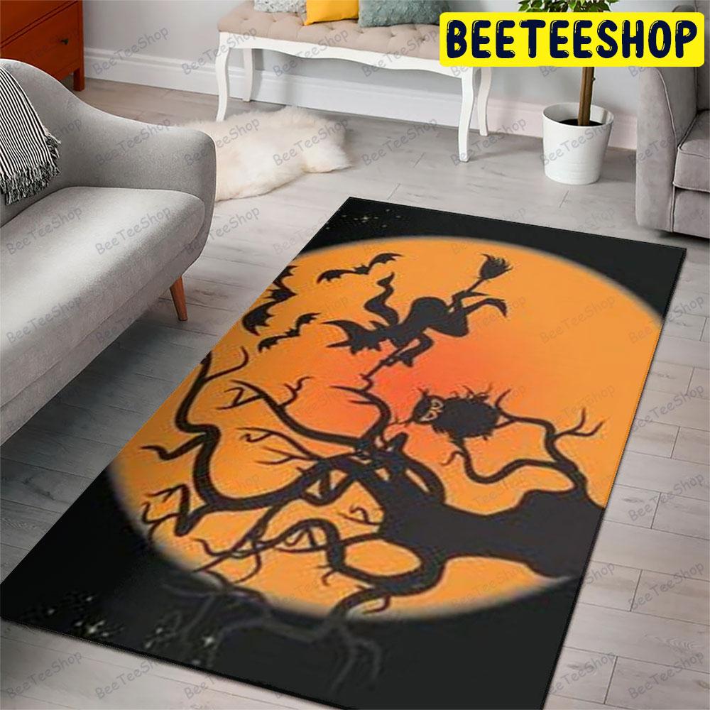 Bats Halloween Pattern 385 Beeteeshop Rug Rectangle