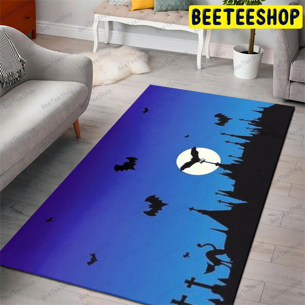 Bats Halloween Pattern 403 Beeteeshop Rug Rectangle