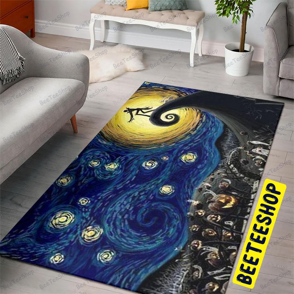 Beautiful Moon Movie The Nightmare Before Christmas Halloween Beeteeshop Rug Rectangle