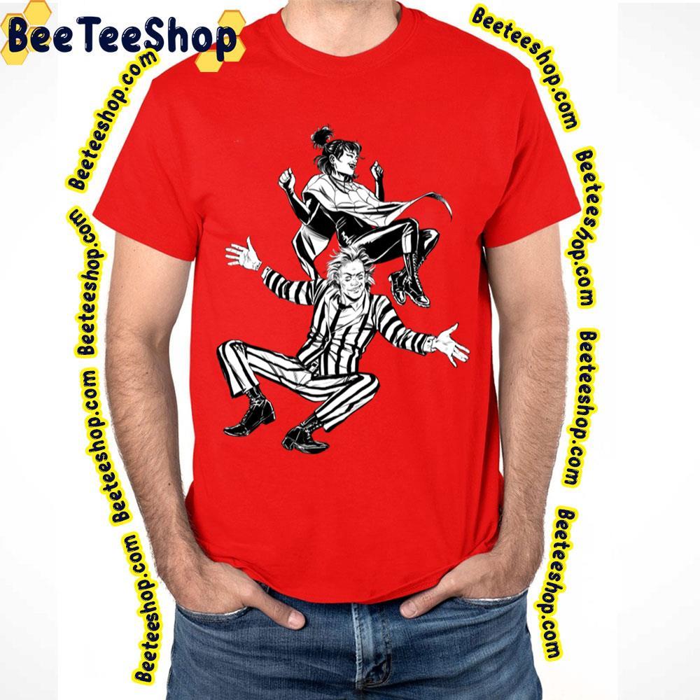 Black And White Beetlejuice Happy Halloween Beeteeshop Trending Unisex T-Shirt