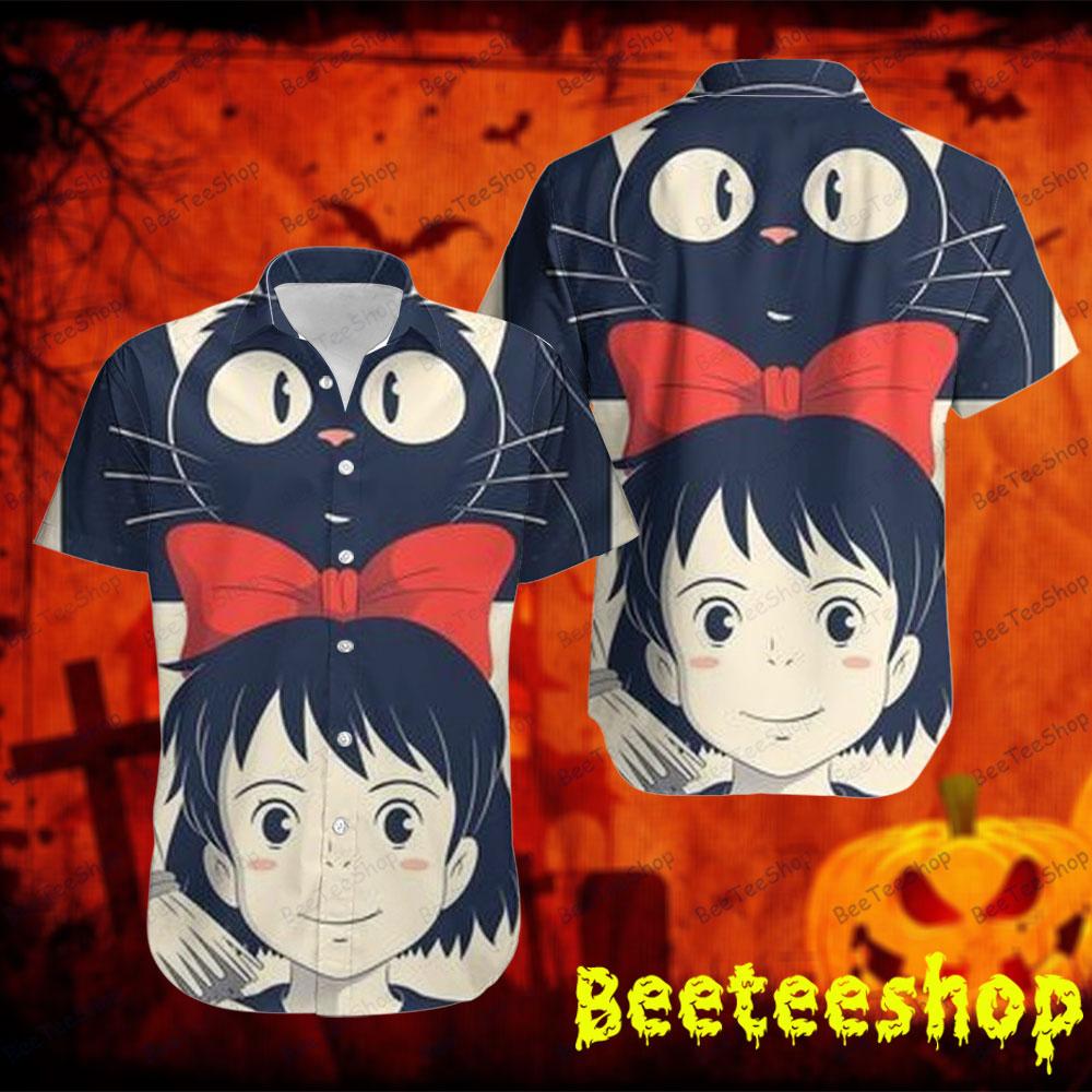 Black Cat Kiki’s Delivery Service Halloween Beeteeshop Hawaii Shirt