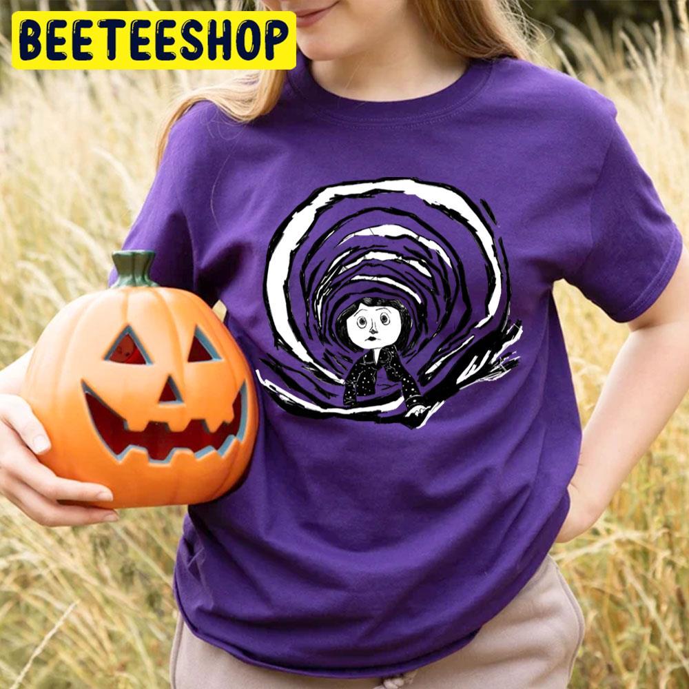 Black Circle Coraline Happy Halloween Beeteeshop Trending Unisex T-Shirt