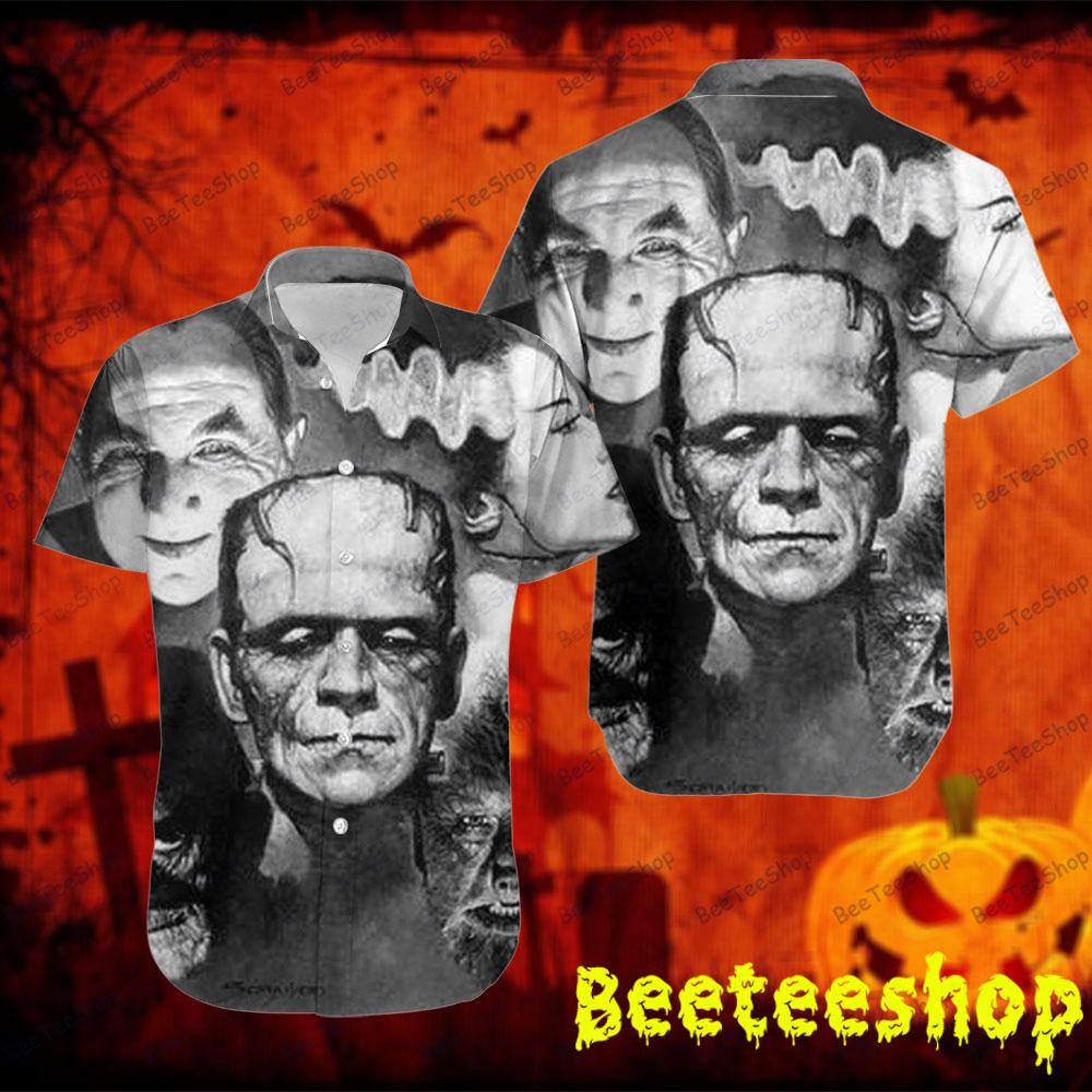 Black Horror Movie Frankenstein Halloween Beeteeshop Hawaii Shirt