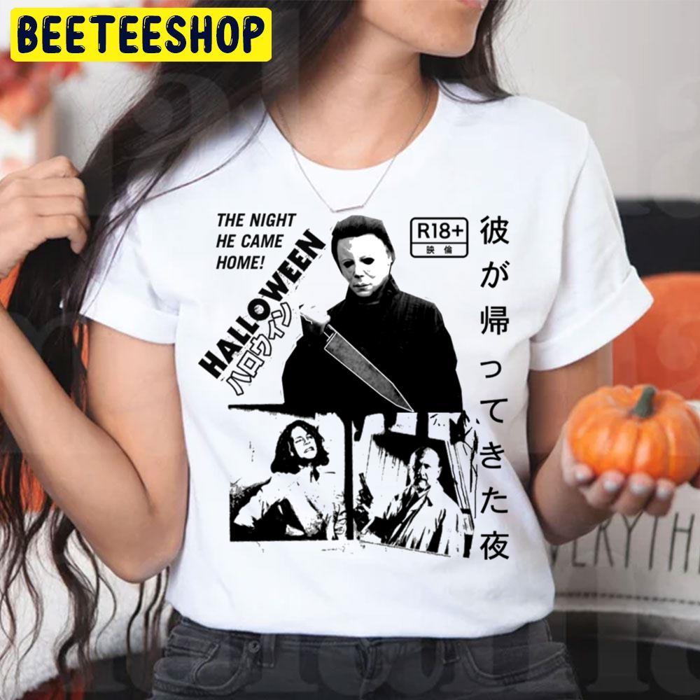 Black Kanji Halloween Beeteeshop Trending Unisex T-Shirt