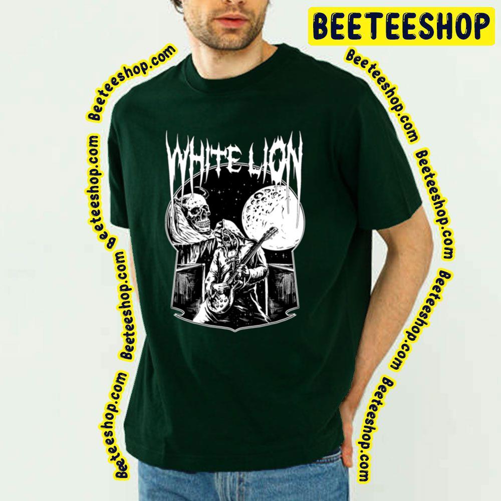 Black Skull White Lion Beeteeshop Trending Unisex T-Shirt