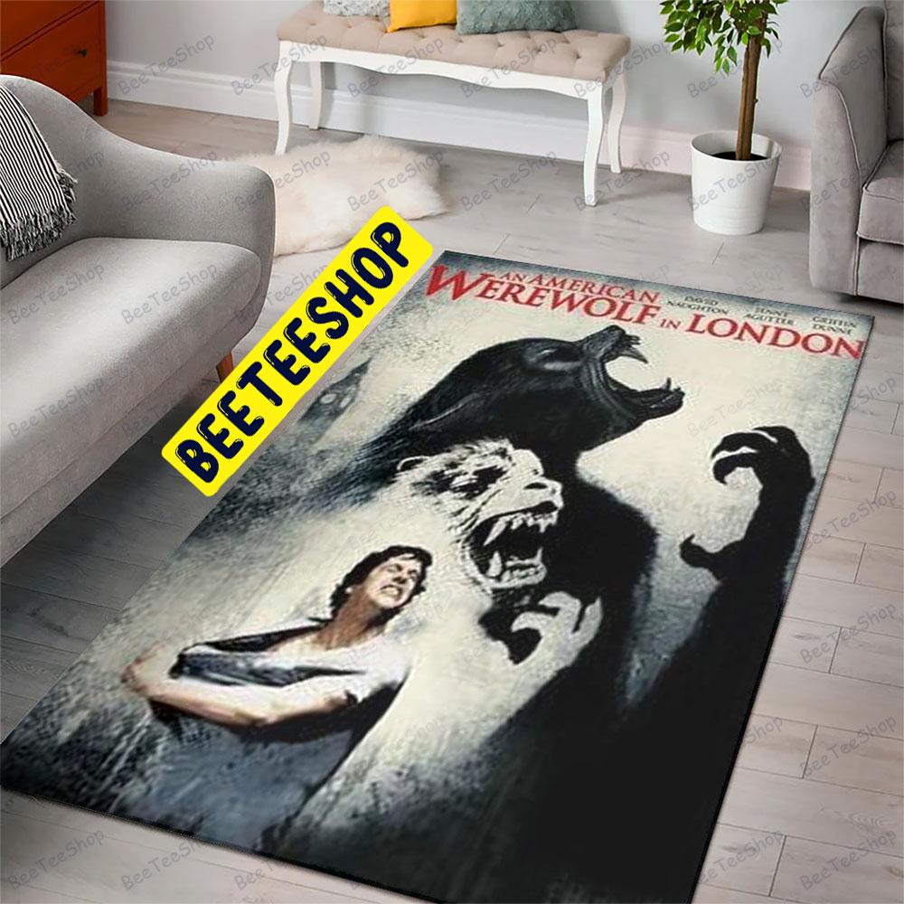 Black Style An American Werewolf In London Halloween Beeteeshop Rug Rectangle