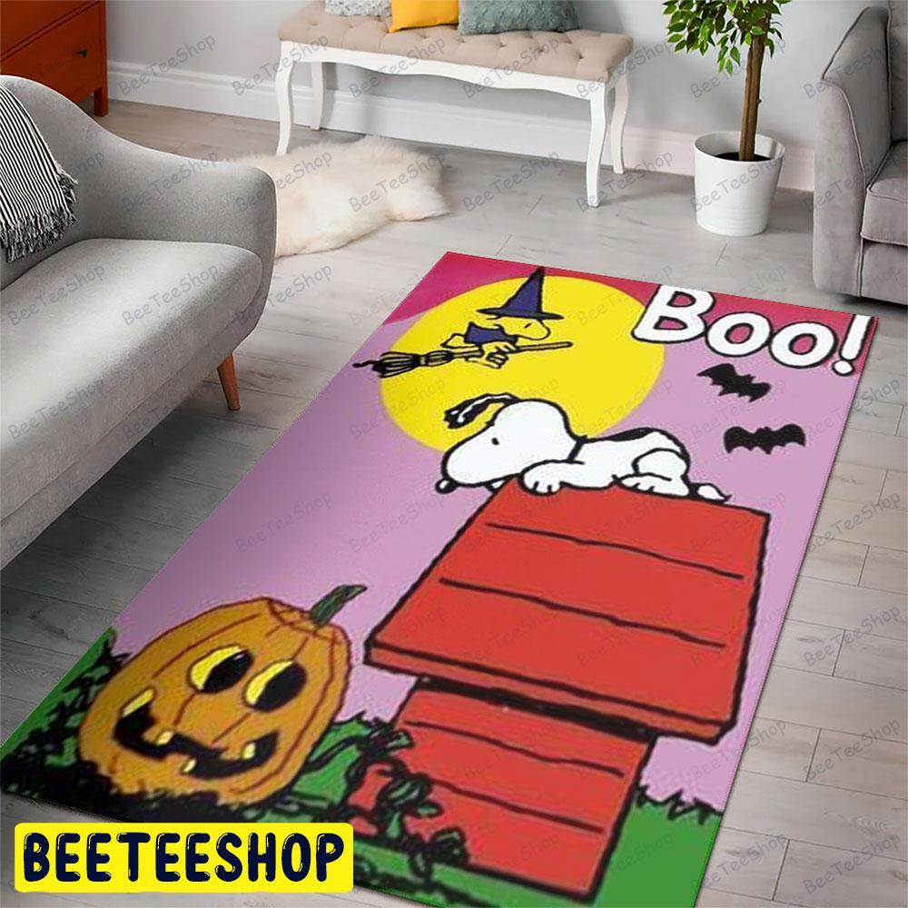 Boo It’s The Great Pumpkin Charlie Brown Halloween Beeteeshop Rug Rectangle