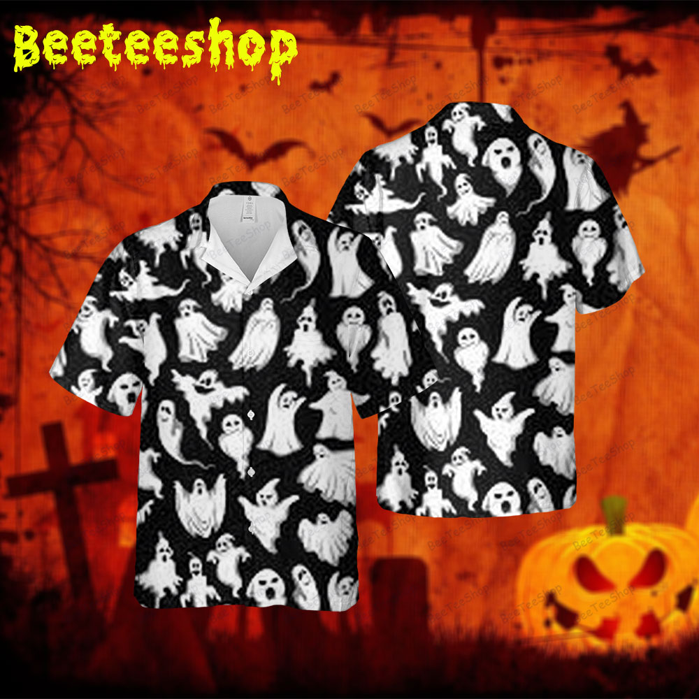 Boos Halloween 090 Spread Collar Hawaii Shirt