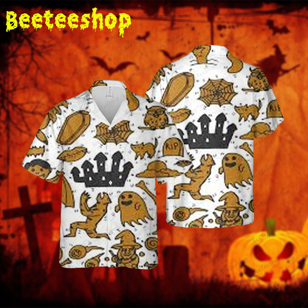 Boos Halloween 139 Spread Collar Hawaii Shirt