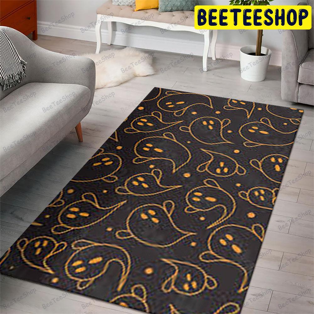 Boos Halloween Pattern 072 Beeteeshop Rug Rectangle